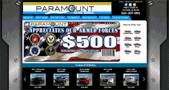 Desktop Screenshot of paramountautos.com