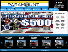 Tablet Screenshot of paramountautos.com